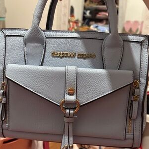Christian Siriano Sky Blue Satchel